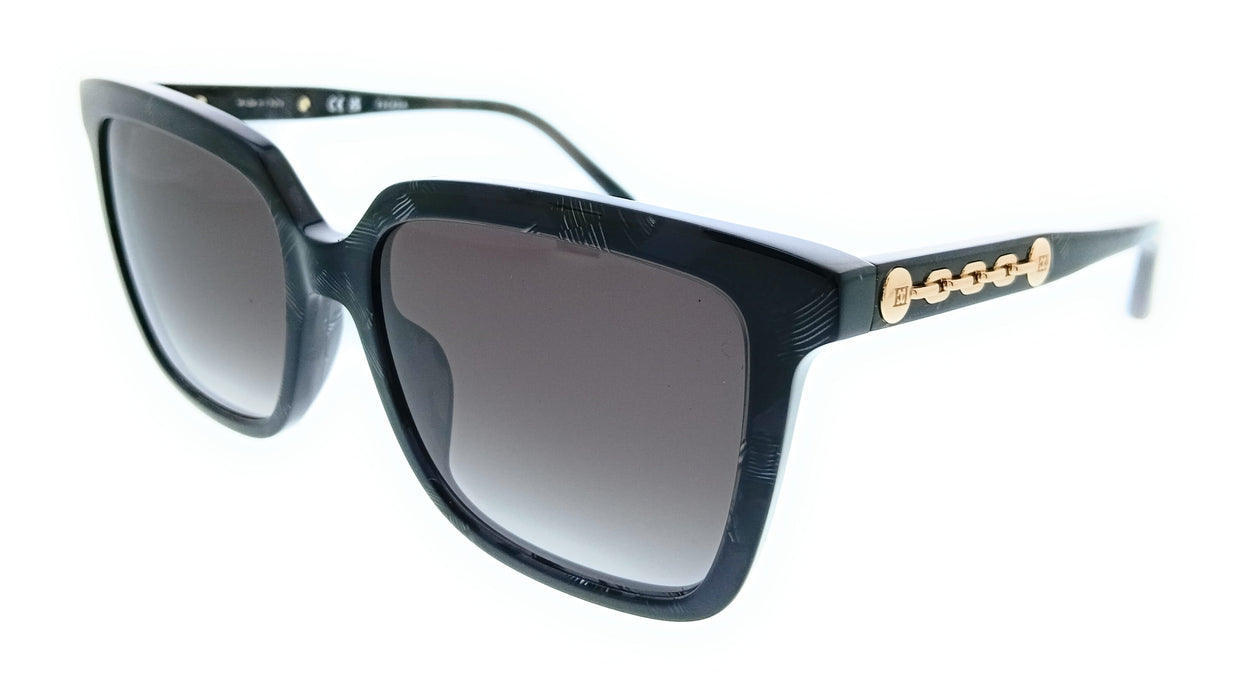 ESCADA ESE61 981 Ladies Black Square Chain Link Sunglasses