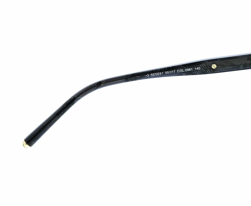 ESCADA ESE61 981 Ladies Black Square Chain Link Sunglasses