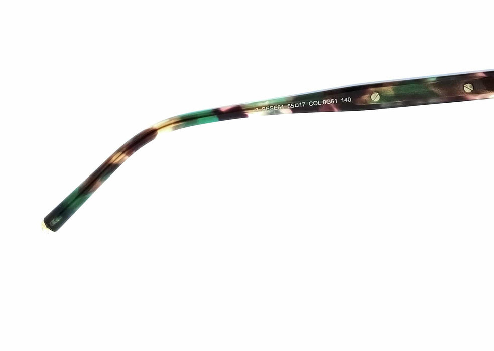 ESCADA ESE61 981 Ladies Crystal Olive Square Chain Link Sunglasses