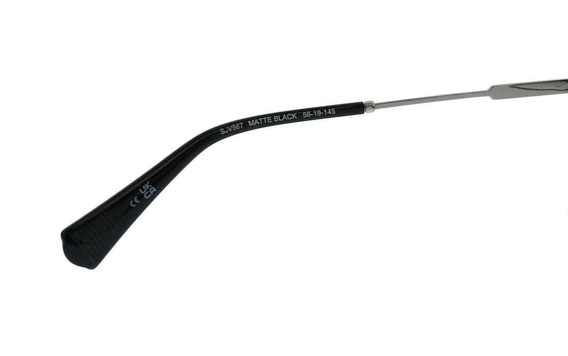 John Varvatos JV567 0BLA Mens Black Square Sunglasses