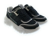 Versace Jeans Couture Women's Black and White Chunky Lace-Up Sneakers-EU36