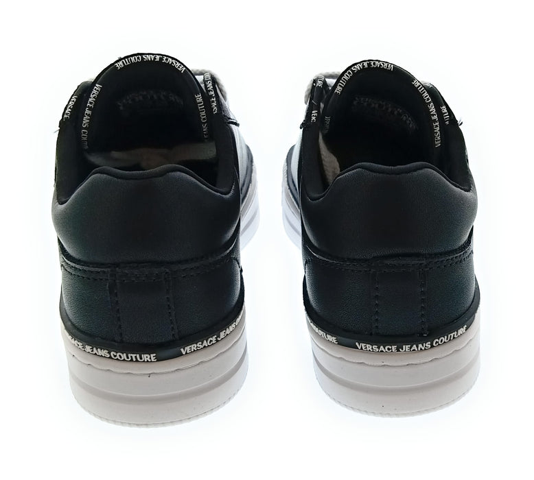Versace Jeans Couture Women's Black Logo Platform Lace-Up Sneakers-
