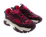 Versace Jeans Couture Women's Burgundy Floral Chunky Lace-Up Sneakers-EU35