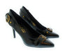 Versace Jeans Couture Women's Black Pointed-Toe Stiletto Pumps-
