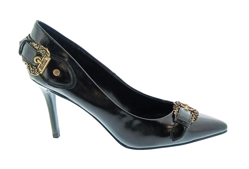 Versace Jeans Couture Women's Black Pointed-Toe Stiletto Pumps-