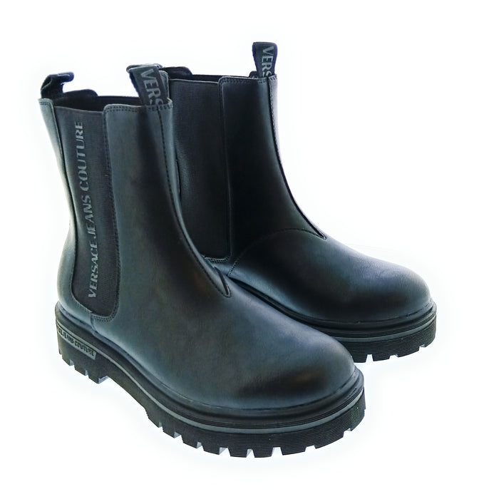 Versace Jeans Couture Black Mens Pull On Ankle Boots-7