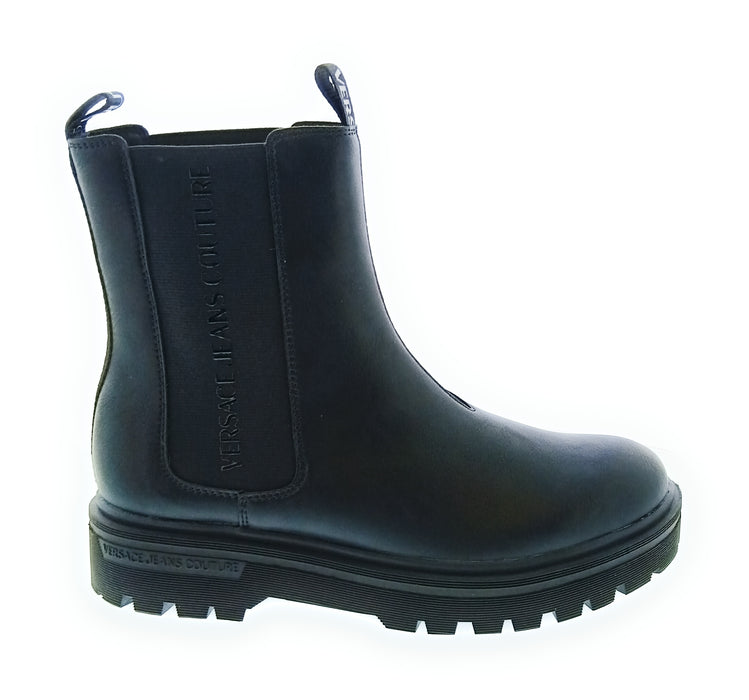 Versace Jeans Couture Black Mens Pull On Ankle Boots-