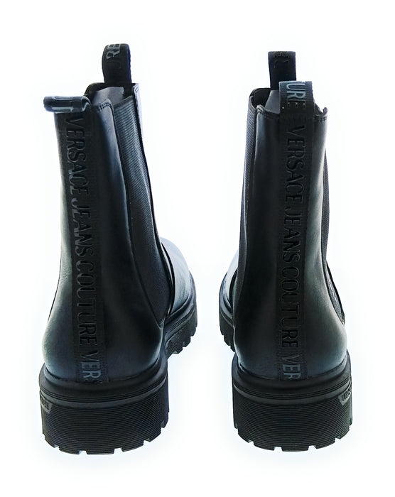 Versace Jeans Couture Black Mens Pull On Ankle Boots-