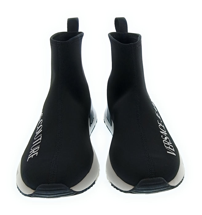 Versace Jeans Couture Black Mens Neopren Ankle Sneakers-