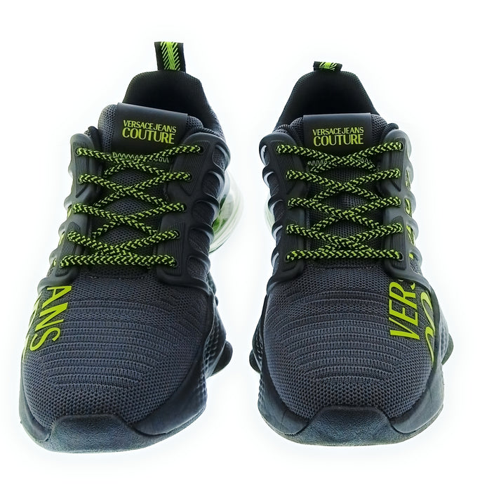 Versace Jeans Couture Graphite Mens Chunky Fashion Sneakers-