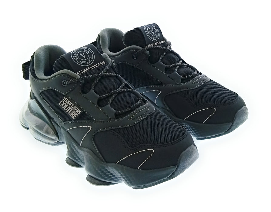 Versace Jeans Couture Black Mens Chunky Fashion Sneakers-EU44