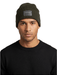 Versace Jeans Couture Men's Black Ribbed Knit Logo Patch Beanie