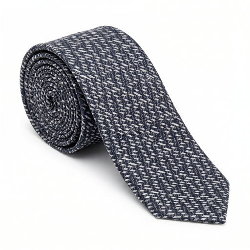 Emporio Armani Silk Black Grey Checkered 3in Tie – Made in Italy
