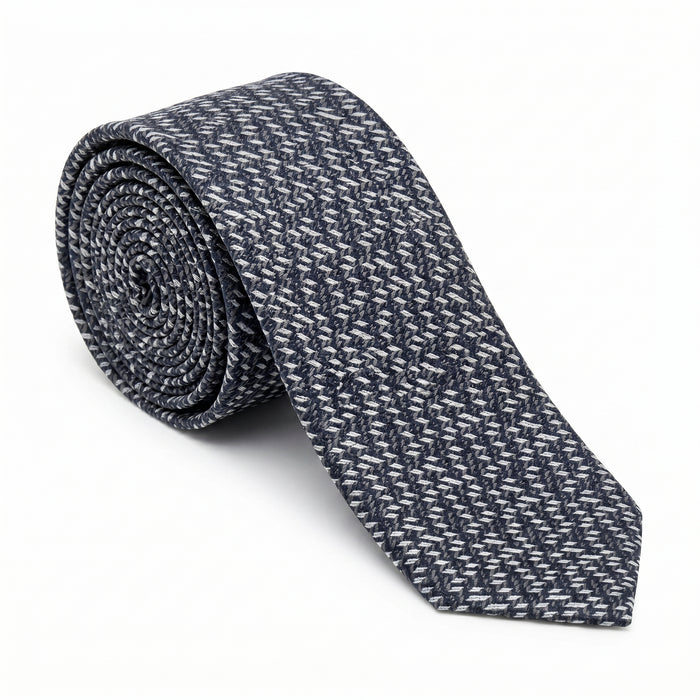 Emporio Armani Silk Black Grey Checkered 3in Tie – Made in Italy