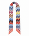 Missoni Pale Blue Silk Classic Print Ribbon Scarf