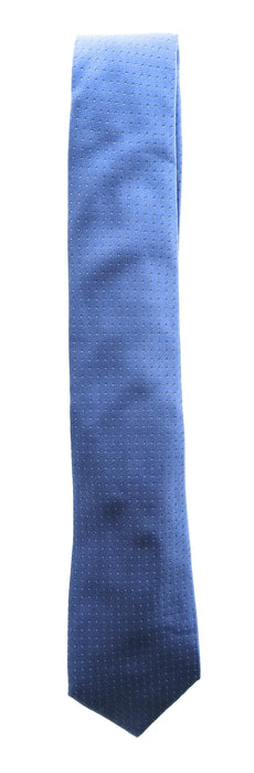 Emporio Armani 100% Silk Blue Micro Dot 3in Tie - Made in Italy