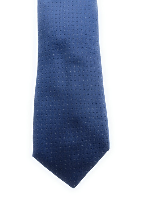 Emporio Armani 100% Silk Blue Micro Dot 3in Tie - Made in Italy