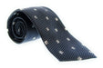 Emporio Armani 100% Silk Black Geometric Square 3in Tie - Made in Italy