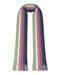 Missoni Metallic Multicolor Classic Stripe Viscose Blend Scarf