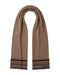 Missoni Brown Classic Pattern Wool Scarf