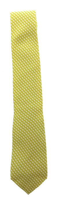 Emporio Armani 100% Silk Light Green Geometric Pattern 3in Tie - Made in Italy