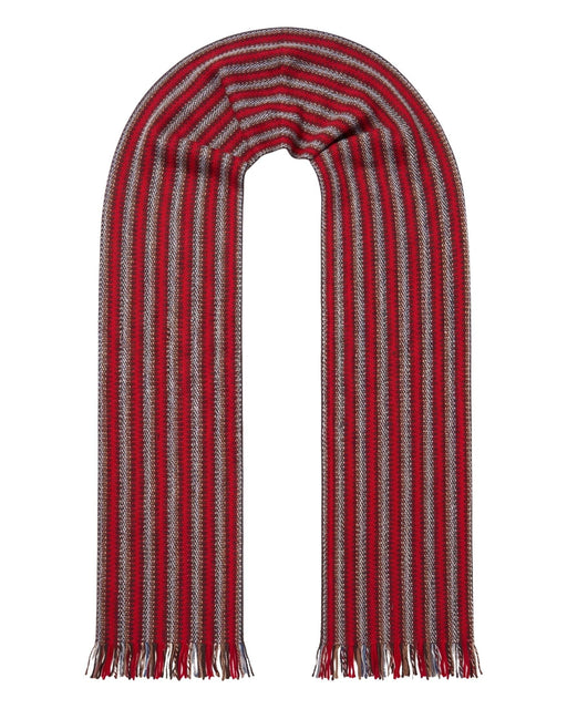 Missoni Red Classic Chevron Cotton Scarf