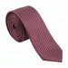 Emporio Armani Silk Burgundy Chevron Tie - Made in Italy