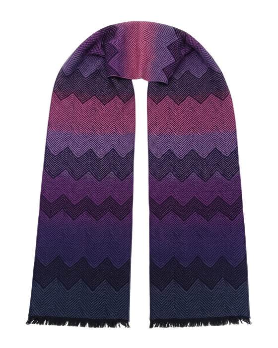 Missoni Purple Classic Chevron  WoolScarf