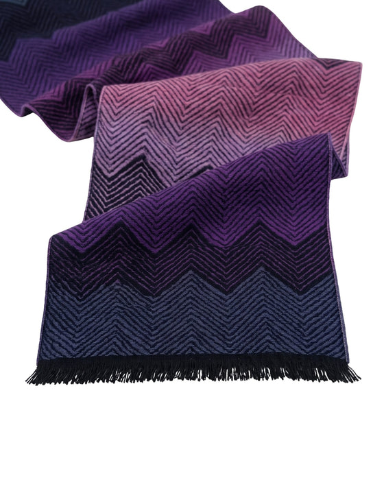 Missoni Purple Classic Chevron  WoolScarf