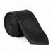 Emporio Armani Silk Black Tonal Geometric Tie - Made in Italy