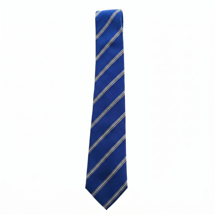 Emporio Armani Silk Blue Diagonal Stripe Tie - Made in Italy