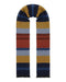Missoni Black Red Classic Colorblock Wool Scarf
