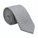 Emporio Armani Silk Gray Abstract Stripe Tie - Made in Italy