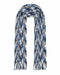 Missoni White Black Zigzag Chunky Knit Cotton  Scarf