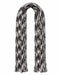 Missoni White Black Zigzag Chunky Knit Cotton  Scarf