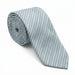 Emporio Armani Silk Light Blue Diagonal Stripe Tie - Made in Italy