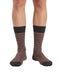 Missoni Chocolate Mens Melange Stripe Crew Socks-S