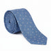 Emporio Armani 100% Silk Dusty Blue Dot Tie - Made in Italy