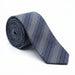 Emporio Armani 100% Silk Charcoal Gray Striped Tie - Made in Italy