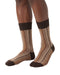 Missoni Beige Multicolor Mens Melange Zigzag Crew Socks-L