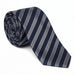 Emporio Armani Silk Blend Navy Blue Striped Tie - Made in Italy
