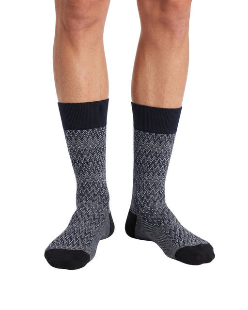 Missoni Charcoal  Mens Chevron Melange Crew Socks-