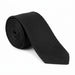Emporio Armani 100% Silk Black Solid Tie - Made in Italy