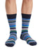 Missoni Blue Mens Stripe Crew Socks-M