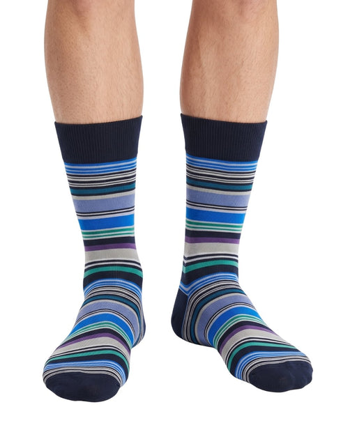 Missoni Blue Mens Stripe Crew Socks-