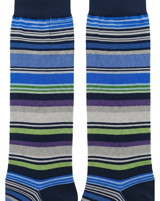 Missoni Blue Mens Stripe Crew Socks-