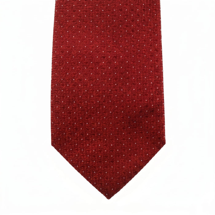 Emporio Armani 100% Silk Red Dot Tie - Made in Italy