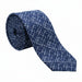 Emporio Armani 100% Silk Navy Blue Crosshatch Tie - Made in Italy