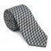 Emporio Armani 100% Silk Gray Geometric Tie - Made in Italy