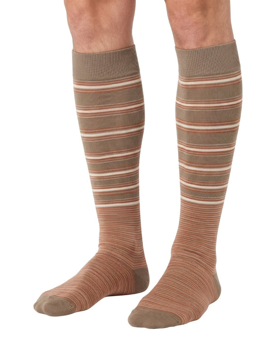 Missoni Camel Mens Pinstripe Knee High Dress Socks-M